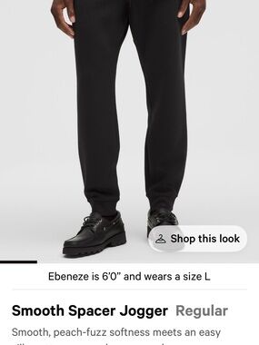 lululemon athletica Black Smooth Spacer Jogger